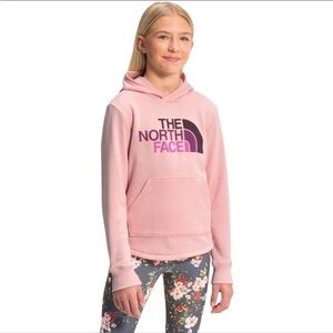 The North Face Camp Fleece Pullover Sweatshirt Hoodie Pink Girls Size 10 12